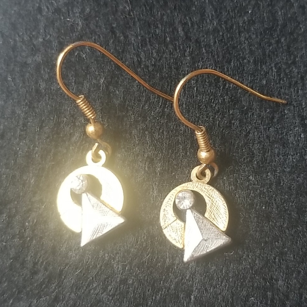 Star Trek TOS Vulcon Idic Medal Earrings